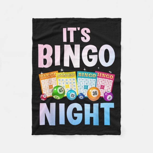 Coole Bingo Night Art für Männer Frauen Bingo Love Fleecedecke (Vorderseite)
