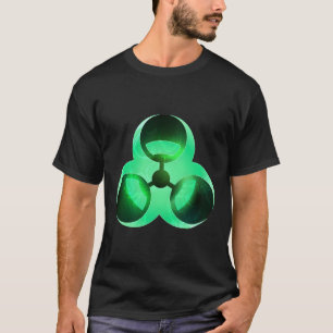 Coole Biogefährdung Warnung Symbol Giftmüll Grün G T-Shirt
