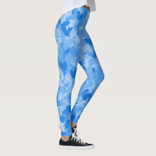 coole blaue Herzchen, die Mädchen blauen Frauen Leggings