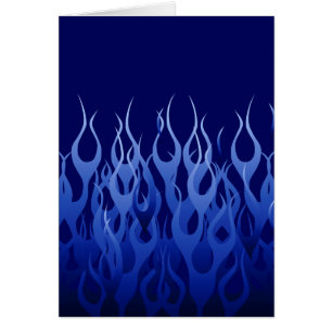 Coole blaue Racing-Flammen