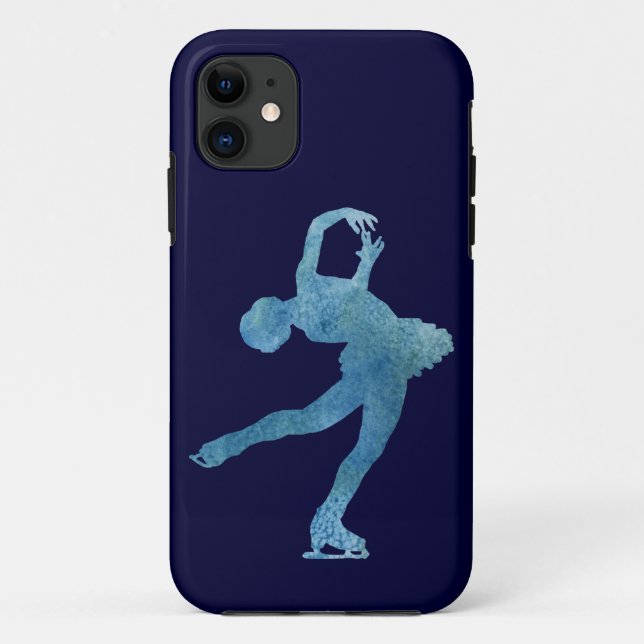 Coole blaue Zahl Skater Case-Mate iPhone Hülle (Rückseite)