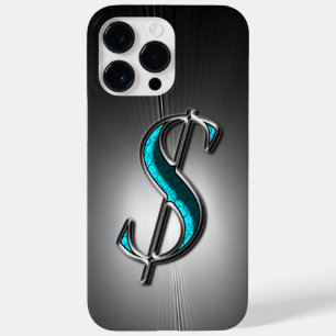 Coole Bling Türkis Silber Dollar Zeichen Gedruckt Case-Mate iPhone Hülle