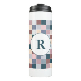 Coole Blöcke, elegante Farben Thermosbecher