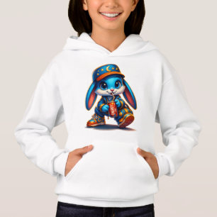 Coole Blue Bunny Kids Hoodie
