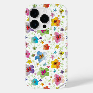 Coole Blume Grafikfarben iPhone Case