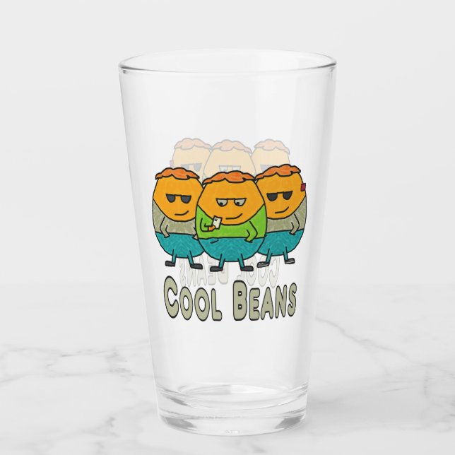 Coole Bohnen Glas (Vorderseite)