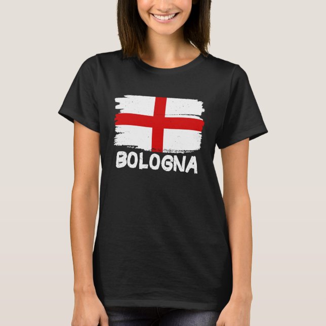 Coole Bologna-Flagge T-Shirt (Vorderseite)