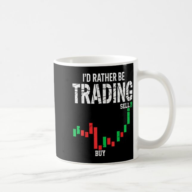 Coole Börsenmänner Frauen Aktienhändler Tageshande Kaffeetasse (Rechts)