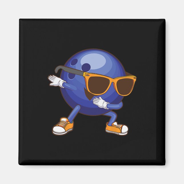 Coole Bowling Art für Männer Jungen Kind Bowling L Magnet (Vorne)