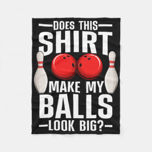 Coole Bowling-Gestaltung für Männer Frauen Bowling Fleecedecke