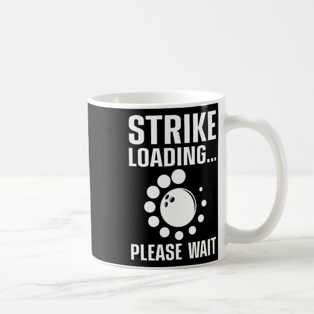 Coole Bowling Kunst für Männer Frauen Kinder Bowle Kaffeetasse (Rechts)