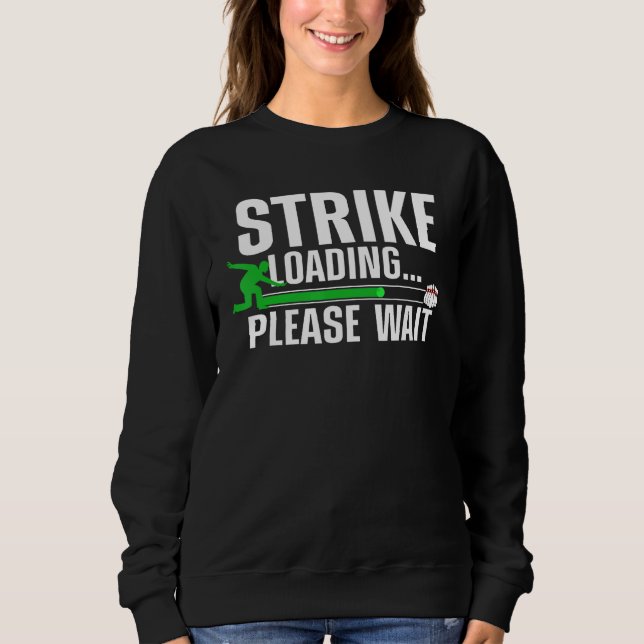 Coole Bowling Kunst für Männer Frauen Kinder Bowle Sweatshirt (Vorderseite)
