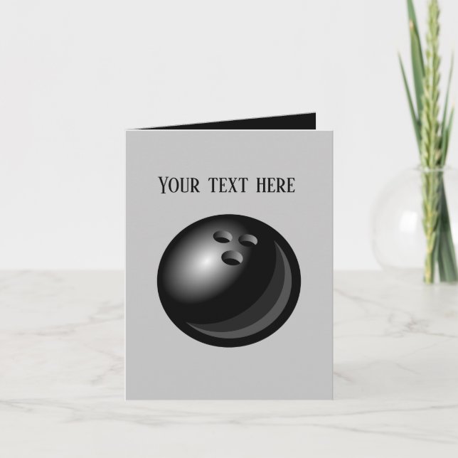 Coole Bowling-Liebhaber hinzufügen Karte (Vorderseite)