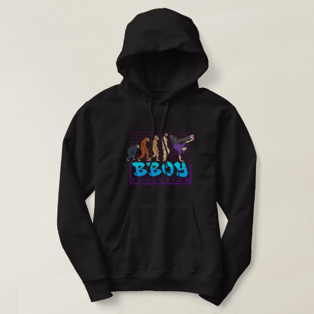 Coole Boy Breakdance HipHop Dancer Evolution Hoodie (Design vorne)