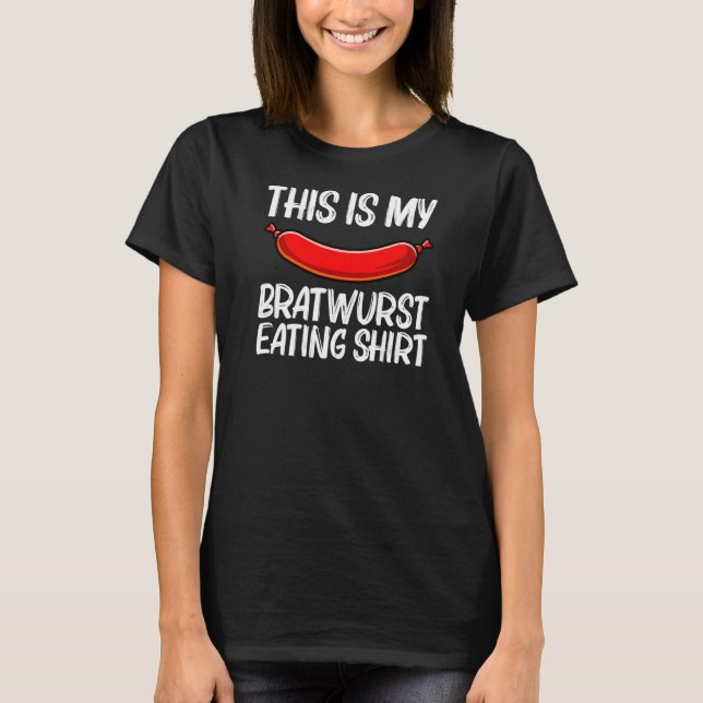 Coole Bratwurst für Männer Wurst Hackfleisch/Fasch T-Shirt (Vorderseite)