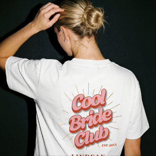 Coole Brautclub Retro Junggesellinnenabschied T-Shirt
