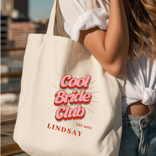 Coole Brautclub Retro Junggesellinnenabschied Tragetasche