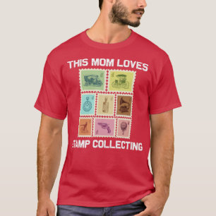 Coole Briefmarke für Mama Mama Briefmarke Sammeln T-Shirt