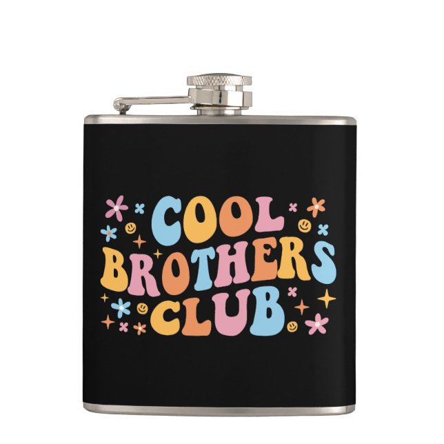 Coole Brüder Club III Flachmann (Vorderseite)