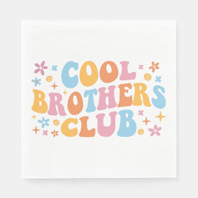 Coole Brüder Club III Serviette (Vorderseite)