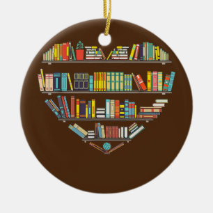 Coole Bücher lesen Männer Frauen buchen Lover Al Keramik Ornament