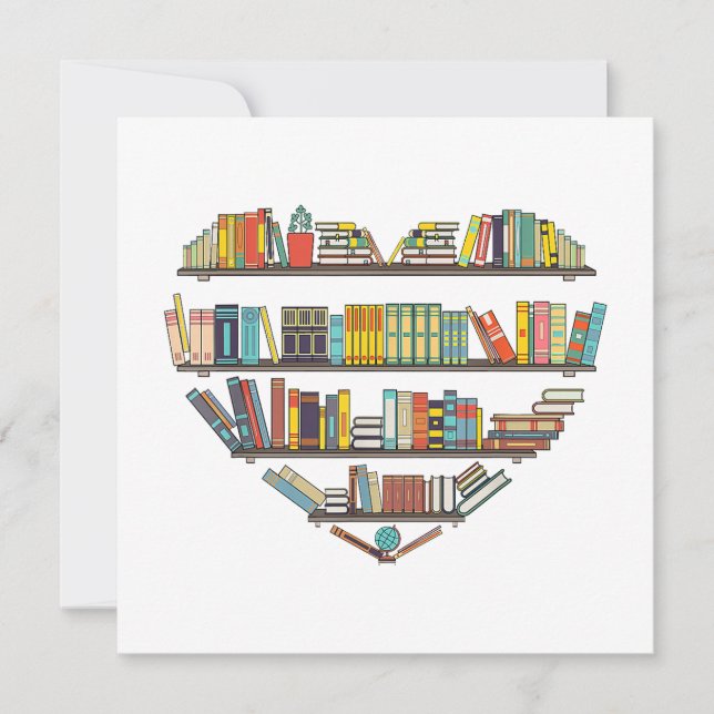 Coole Bücher lesen Männer Frauen buchen Lover Alph Einladung (Vorderseite)