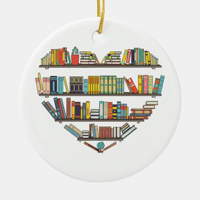 Coole Bücher lesen Männer Frauen buchen Lover Alph Keramik Ornament (Vorne)