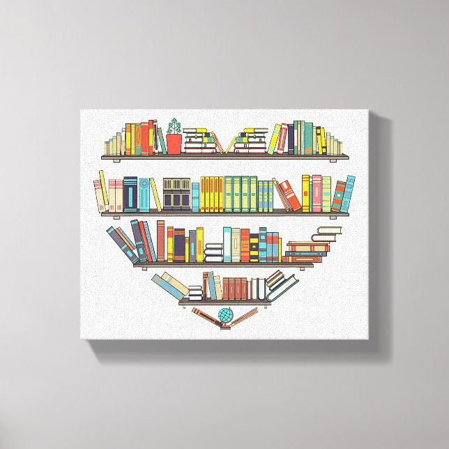 Coole Bücher lesen Männer Frauen buchen Lover Alph Leinwanddruck (Vorderseite)