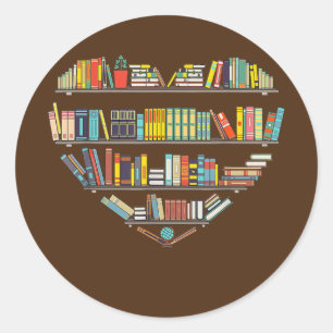 Coole Bücher lesen Männer Frauen buchen Lover Alph Runder Aufkleber