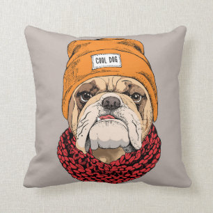 Coole Bulldogge Kissen