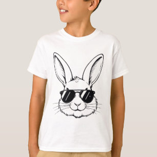 Coole Bunny Gesicht Fröhliche Ostern Shirts Für Ju