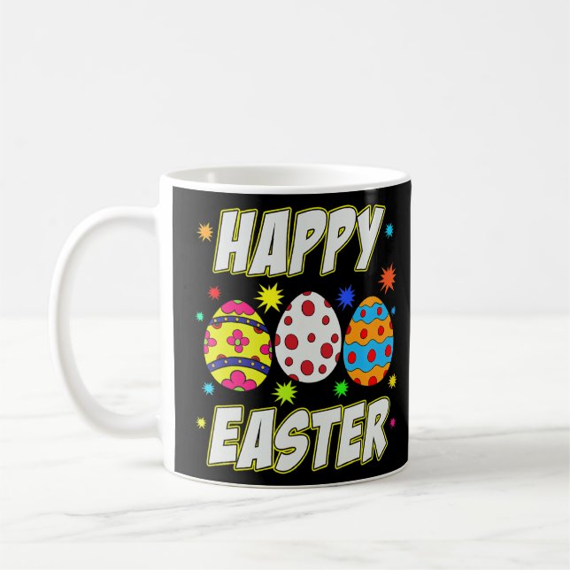 Coole Bunny Mommies Happy Oaster Rabbit Jump Eggs  Kaffeetasse (Links)