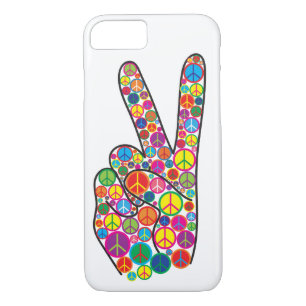 Coole bunte Groovy Friedenszeichen Case-Mate iPhone Hülle