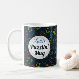 Coole, bunte Puzzleteile, Kaffeetasse