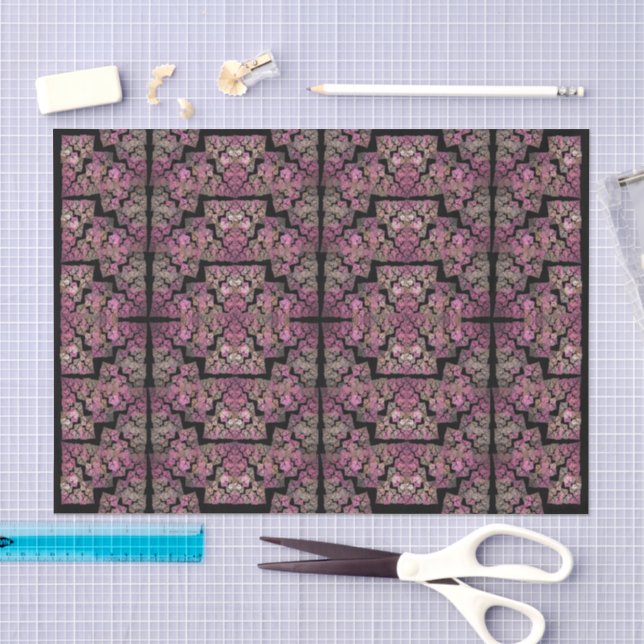 Coole Buntglasfenster - Fraktal Seidenpapier (Handwerk)