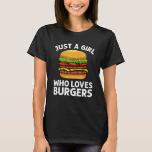 Coole Burger für Mädchen Hamburger Cheeseburger T-Shirt