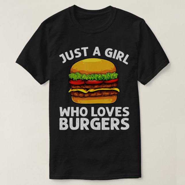 Coole Burger Kunst für Mädchen Hamburger Käse T-Shirt (Design vorne)