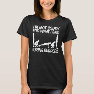 Coole Burpee-Übung für Männer Frauen Fitness Worko T-Shirt