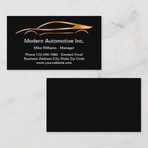 Coole Business Cards für hoch entwickelte Automoti Visitenkarte