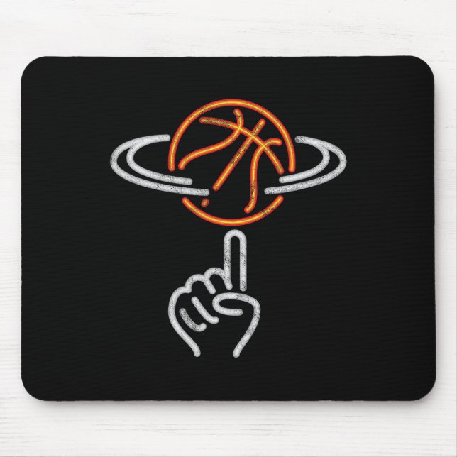 Coole Bysketbyll Player Tricks Bbyll Sports Mousepad (Vorne)