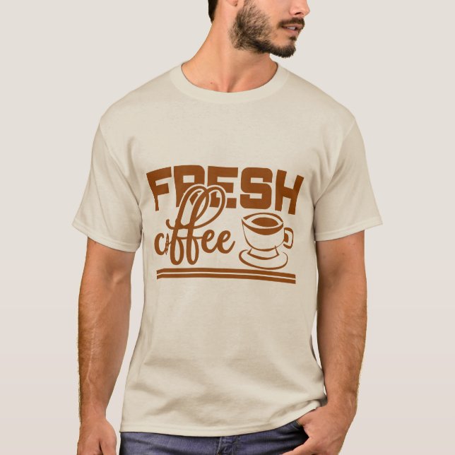 coole Café-Wortart T-Shirt (Vorderseite)