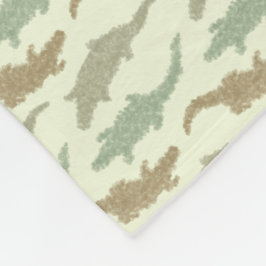 Coole Camouflage Alligatoren - nahtloses Muster. Fleecedecke