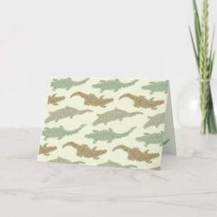 Coole Camouflage Alligatoren - nahtloses Muster. Karte