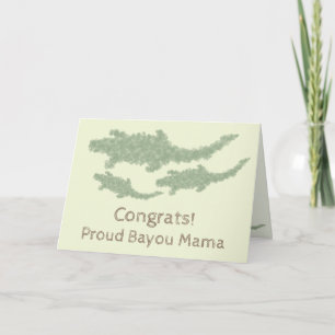 Coole Camouflage Alligatoren - transparent. Karte