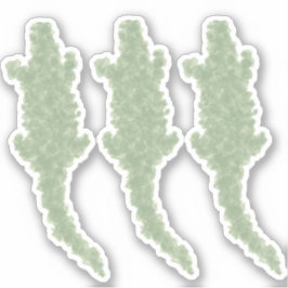 Coole Camouflage Alligatoren - transparenter, benu Aufkleber