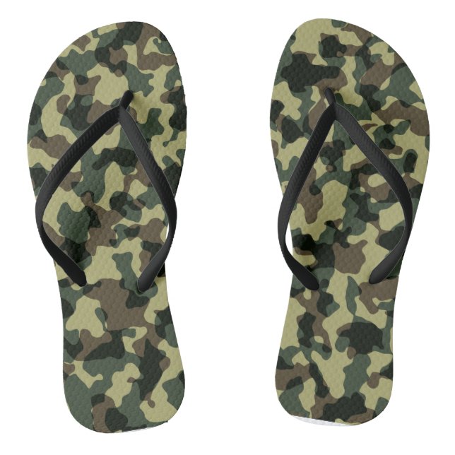 Coole Camouflage Camoflage Militärjagd Flip Flops (Fußbett)