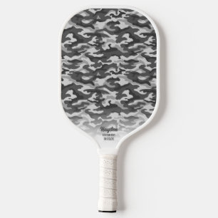 Coole Camouflage Graue schwarze Camouflage Drucken Pickleball Schläger