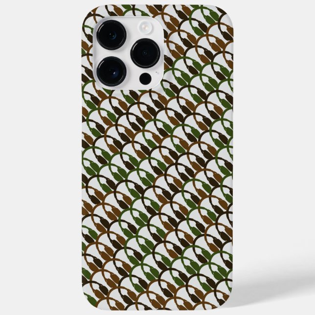 Coole Camouflage Kopfhörer Design Audio-Muster Case-Mate iPhone Hülle (Rückseite)