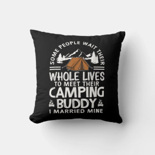 Coole Camping-Kumpels-Geschenke für Männer Frauen  Kissen