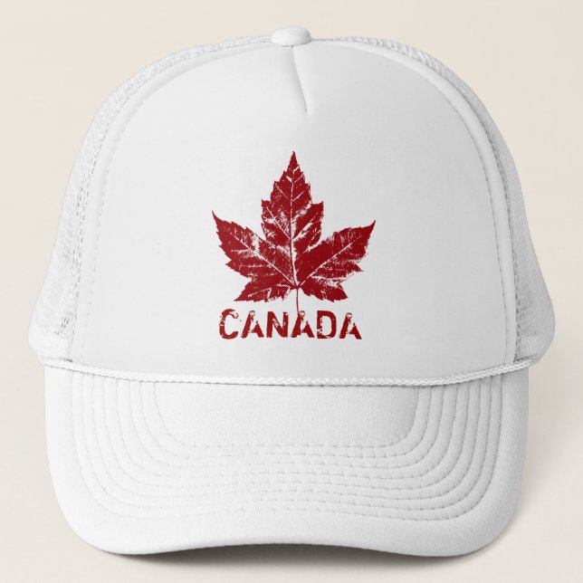 Coole Canada Trucker Cap Retro Canada Caps Hats Truckerkappe (Vorderseite)